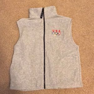USA Olympics fleece vest size L